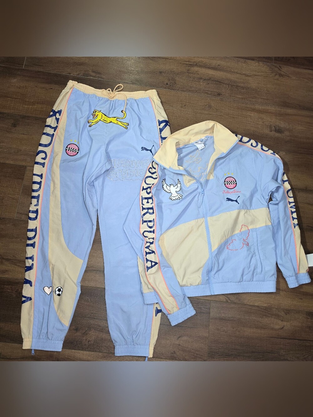 PUMA x KidSuper Studios Matching Track Jacket Pants Set Men’s L Blokecore